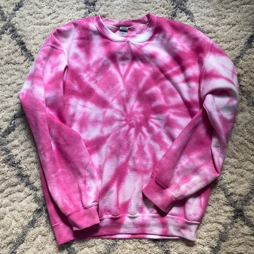 Pink Tie Dye Crewneck